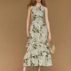 NWOT Reformation Magnus Dress in Tea Garden size 2